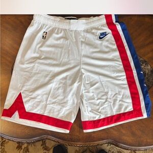 Nike NBA Game Worn Throwback Brooklyn Nets Basketball Shorts size 2XL